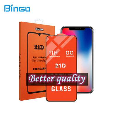 21D Anti Shock High Transparent 9h Temper Glass Screen Protector For Samsung