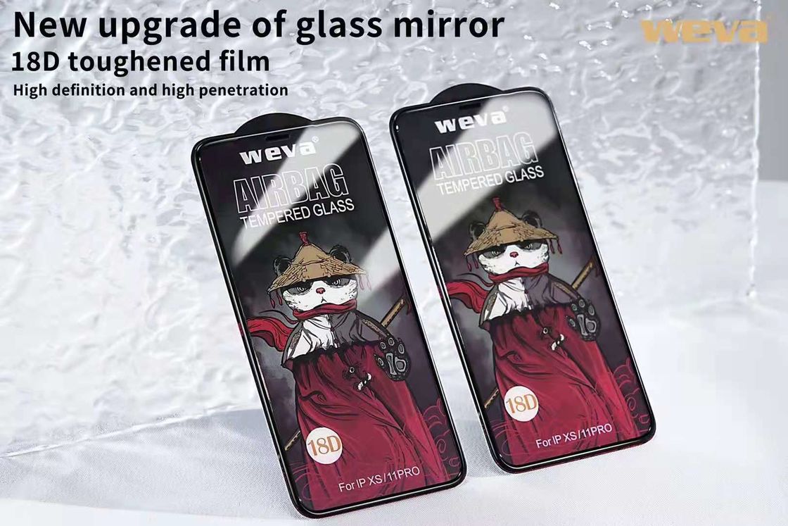 18D Silicone Anti Fingerprint Tempered Glass Screen Protector For Samsung