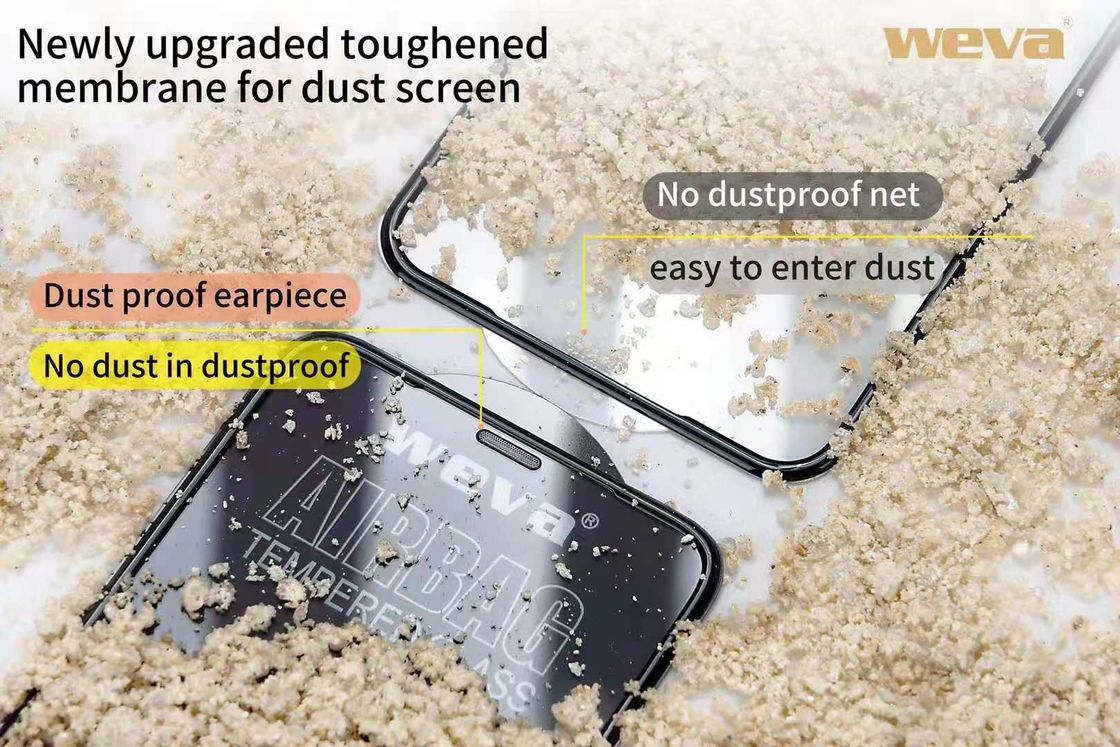18D Silicone Anti Fingerprint Tempered Glass Screen Protector For Samsung