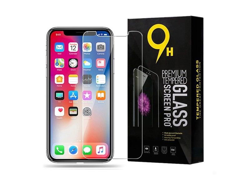 9h High Hardness Clear Tempered Glass Screen Protector For Samsung Huawei
