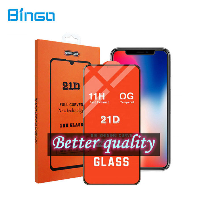 21D Anti Shock High Transparent 9h Temper Glass Screen Protector For Samsung