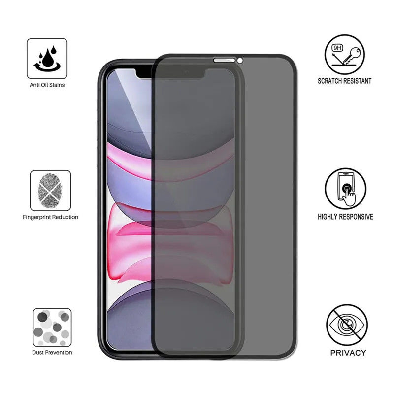 Celular Privacy Screen Protector For Vivo V27 Pro Anti Fingerprint Tempered Glass