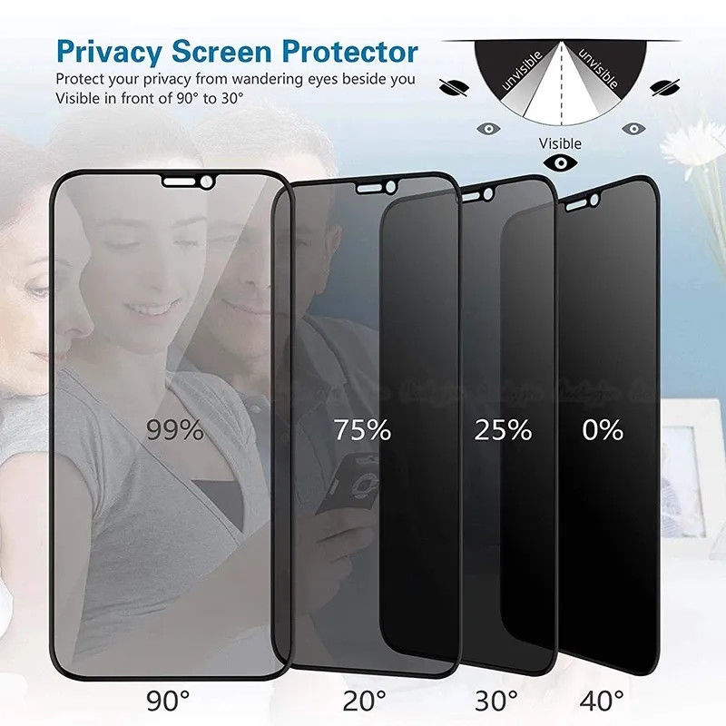 Celular Privacy Screen Protector For Vivo V27 Pro Anti Fingerprint Tempered Glass