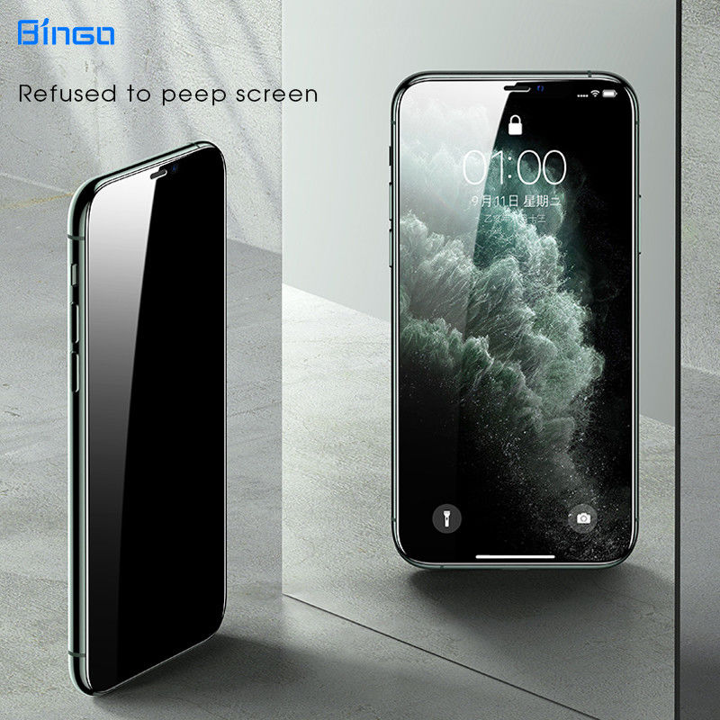 Anti Spy 18d Tempered Glass Privacy Screen Protector For Iphone