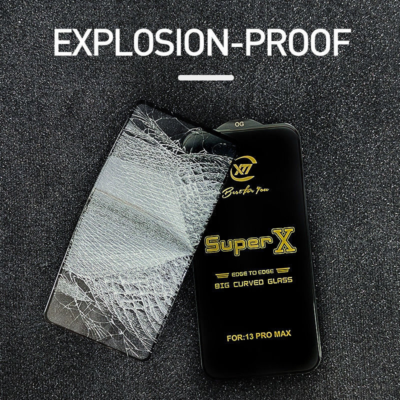 Super X 9H Full Glue 3D Screen Protector Tempered Glass Vivo X60 Pro Screen Protector