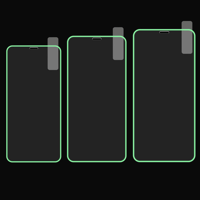 Phone 9H Luminous Tempered Glass Screen Protector For Iphone 14 12 11 13 Pro Max
