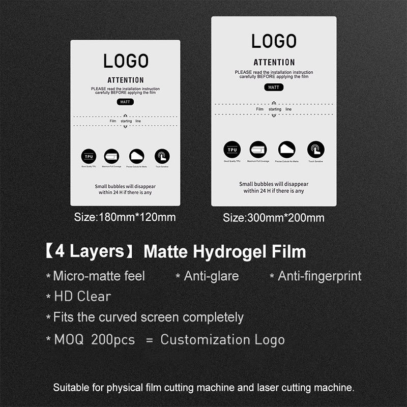 2.5D Transparent TPU Hydrogel Film Mobile Phone Screen Protector Film