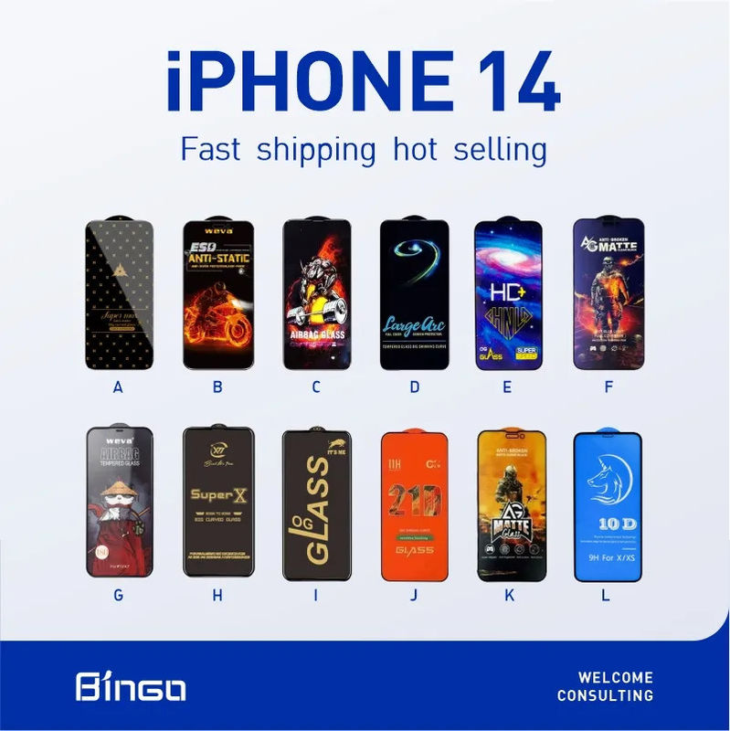Anti Explosion 10D Cell Phone Screen Protector For Iphone 14 15 Pro Max Protective Film